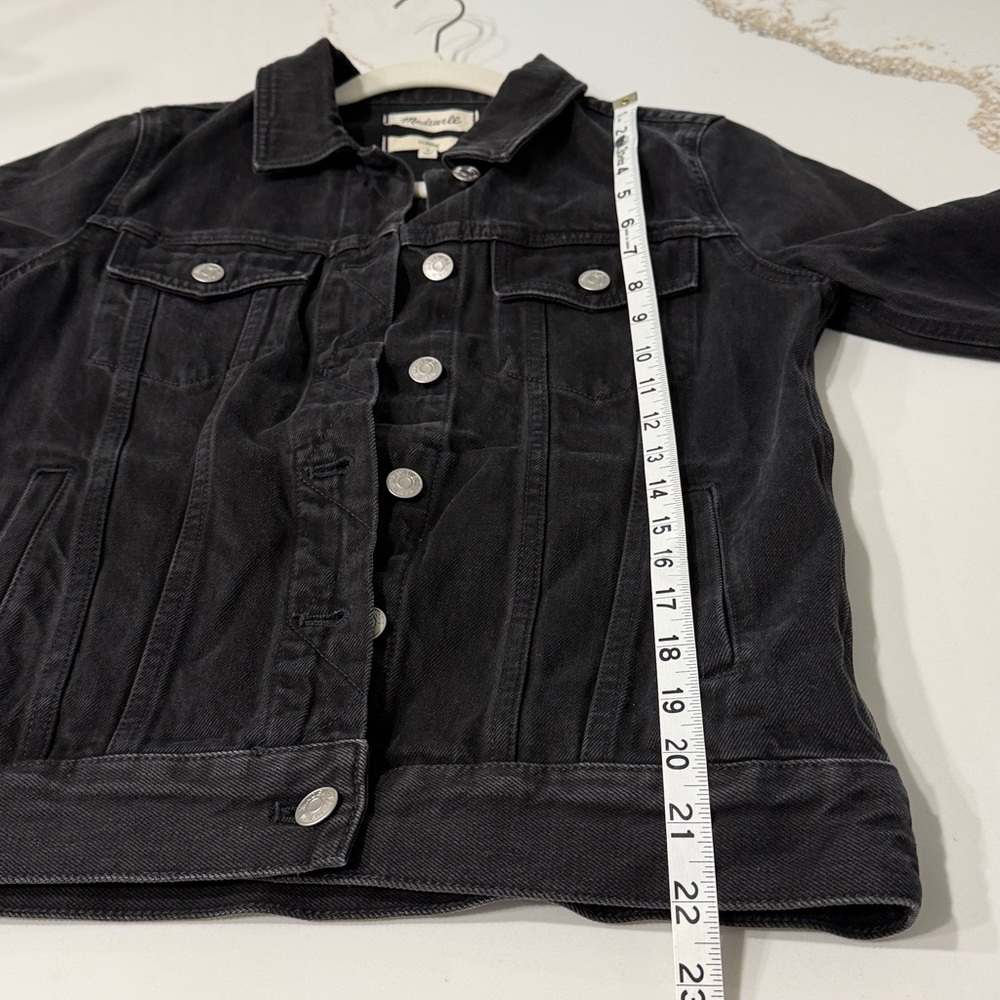 Madewell Black Denim Trucker Jacket - Picture 6 of 6